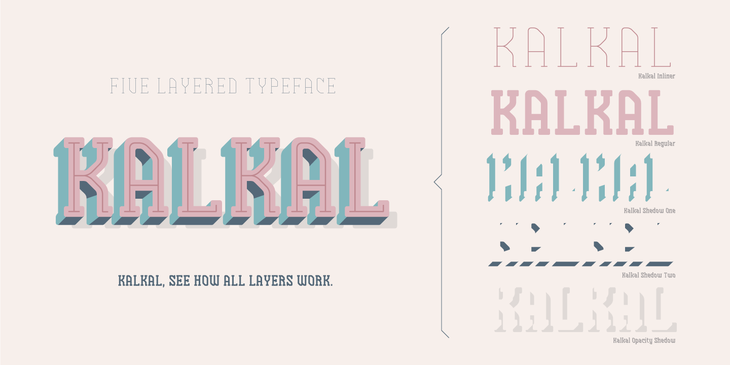 Пример шрифта Kalkal #8